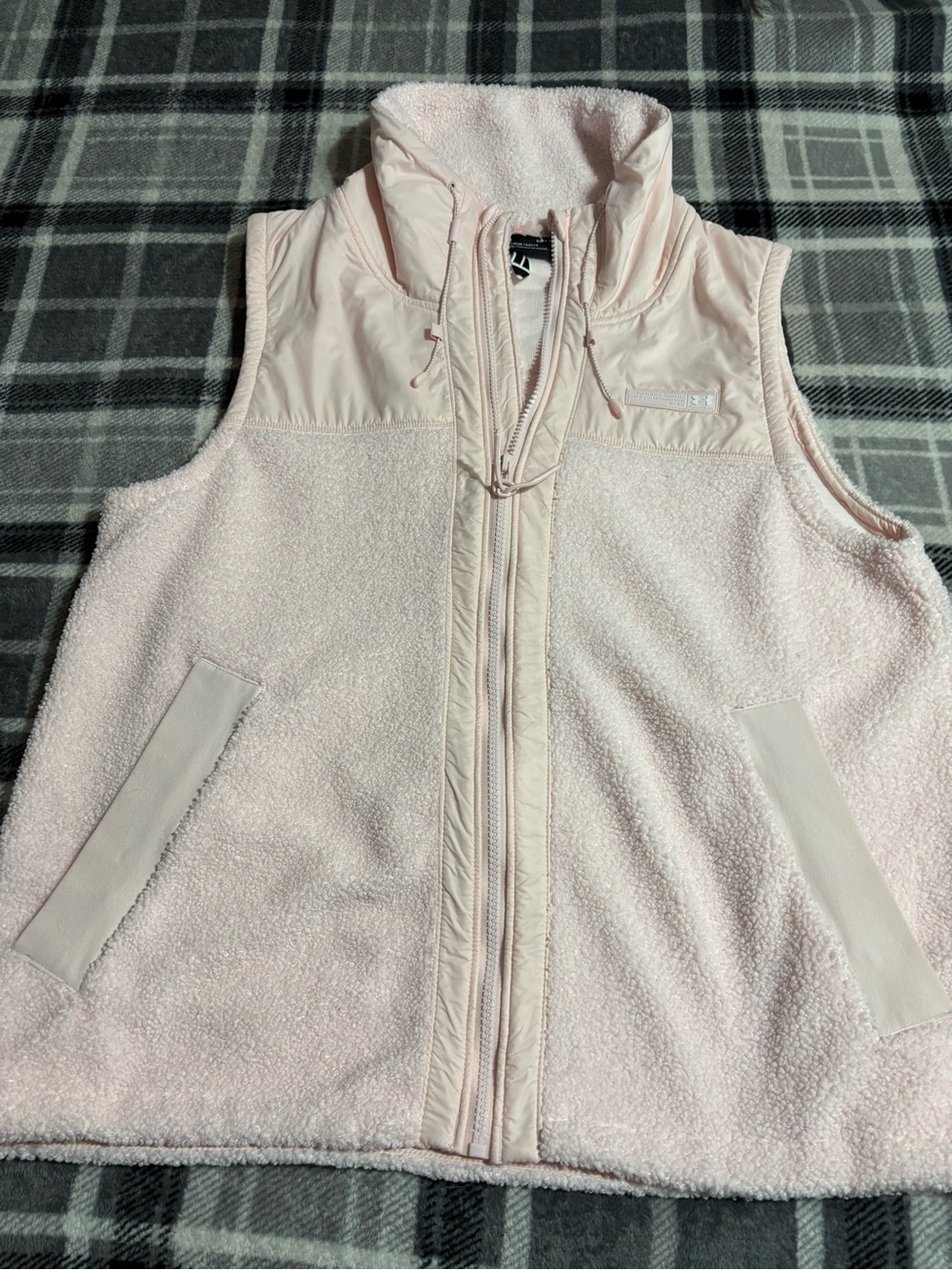 Under Armour Pale Pink Sherpa Fleece Vest